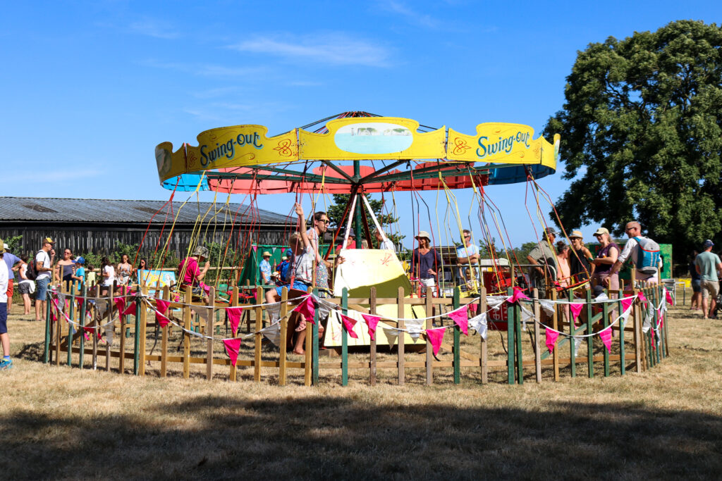 Three Parishes Fete kids' swing carousel ride
