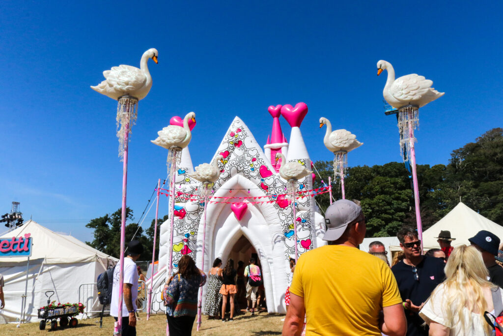 Inflatable castle, Camp Bestival