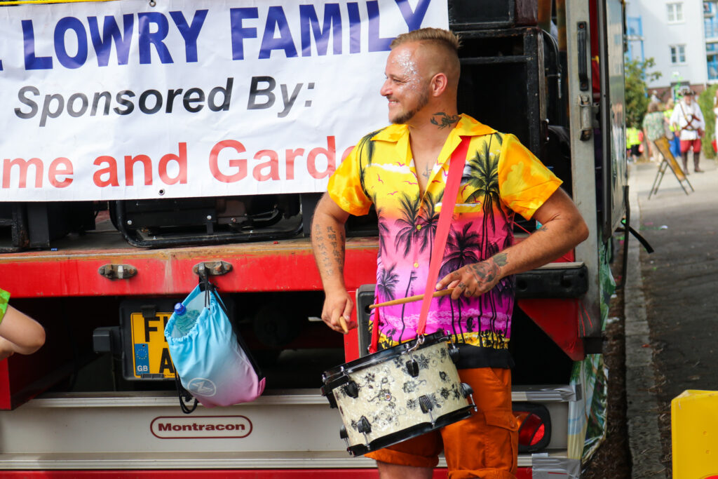 Swanage Carnival drum guy