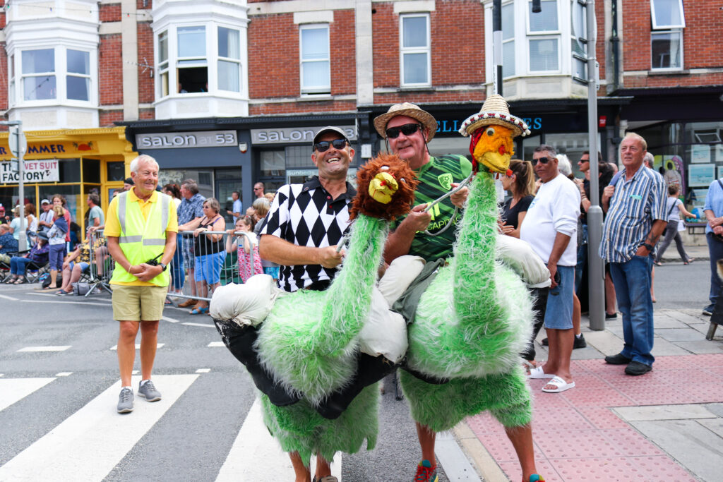 Emu fancy dress by Swanage Library for the carnival parade