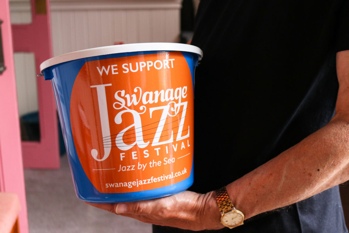 Swanage Jazz Festival collection bucket