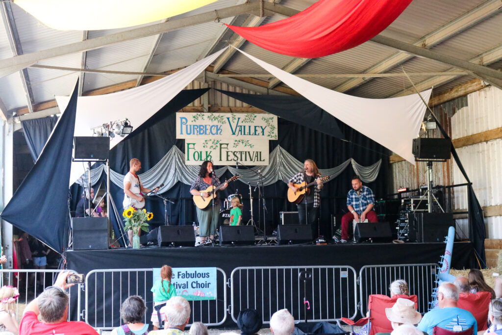 The Burke Family Band at Purbeck Valley Folk Festival
