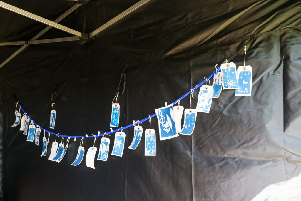 Cyanotype craft at the Purbeck Valley Folk Festival