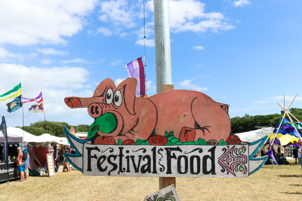 Festival Food sign