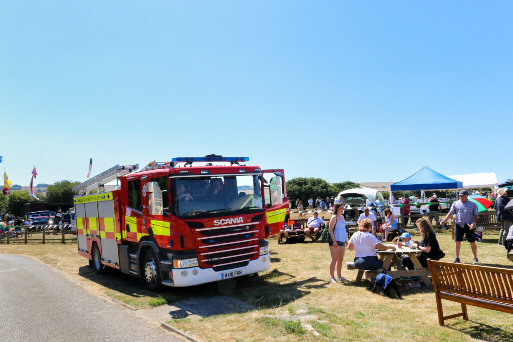DWFRS fire engine at Church Knowle dog show