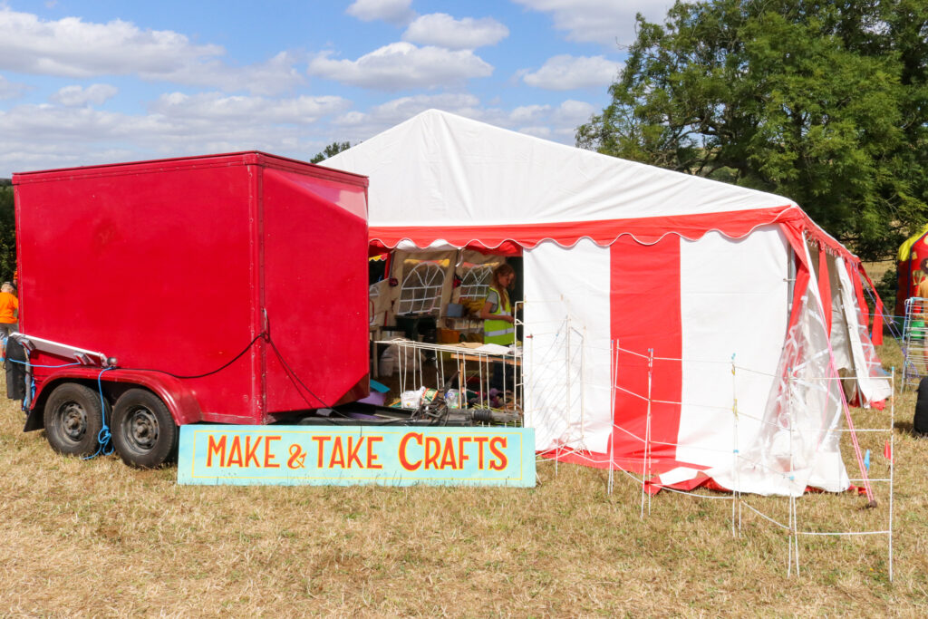 Make-and-take crafts tent