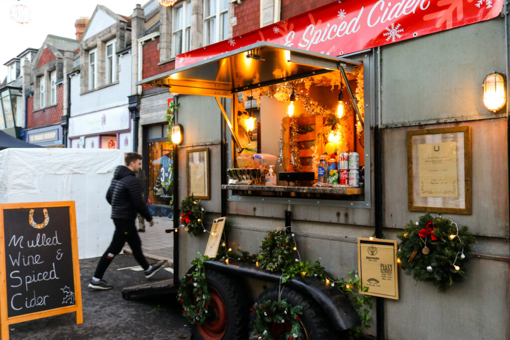 Mulled wine and spiced cider stand