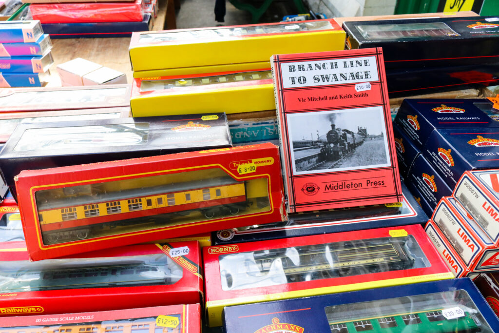 Model trains and railway history books