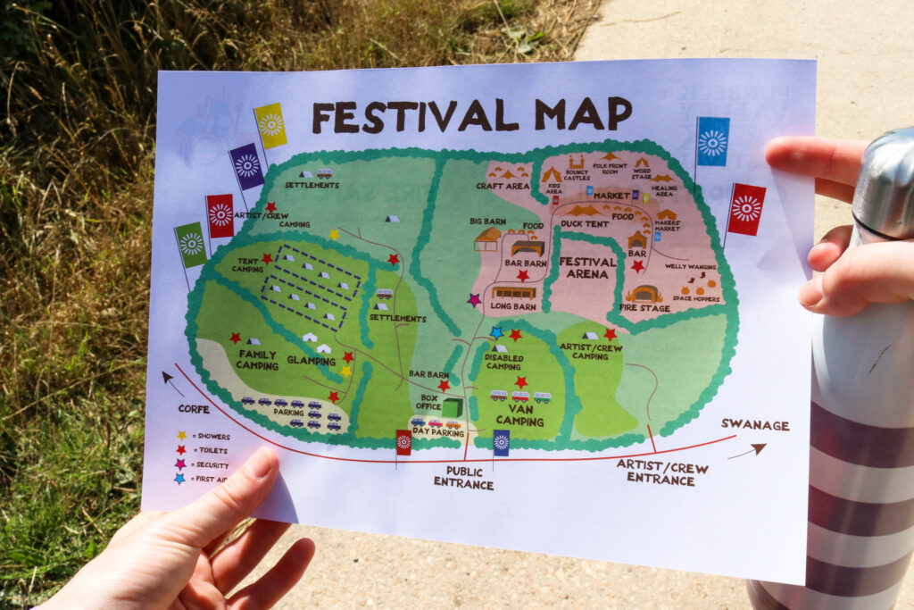 Purbeck Valley Folk Festival map