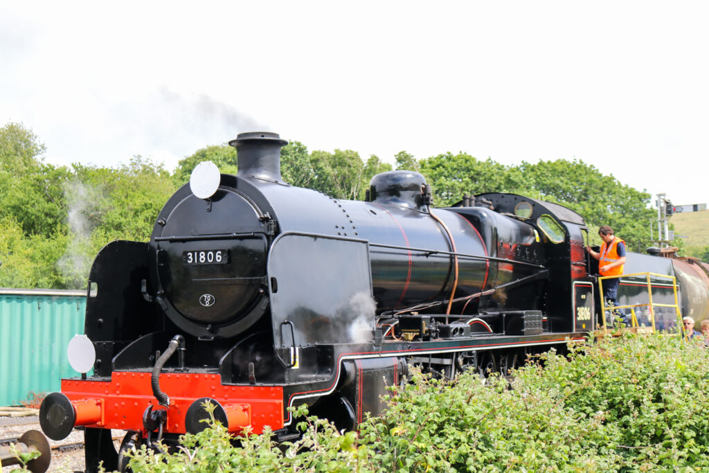 Swanage Railway's resident steam locomotive 31806