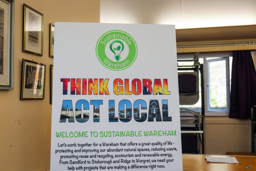 'Think Global, Act Local' poster from Sustainable Wareham