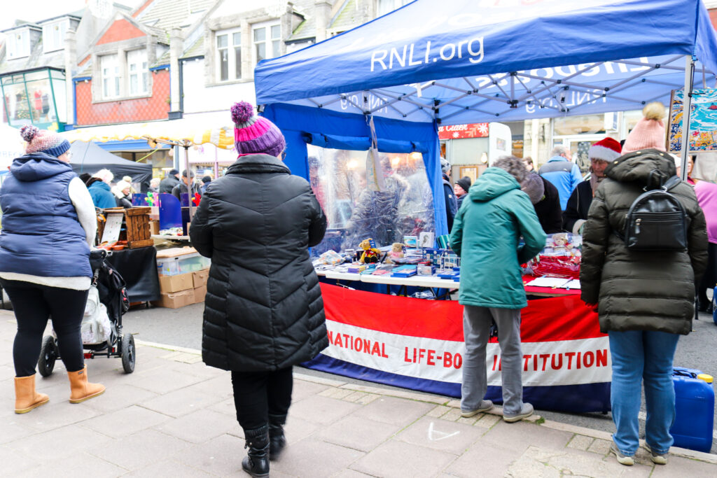 RNLI stand at Swanage Christmas Market