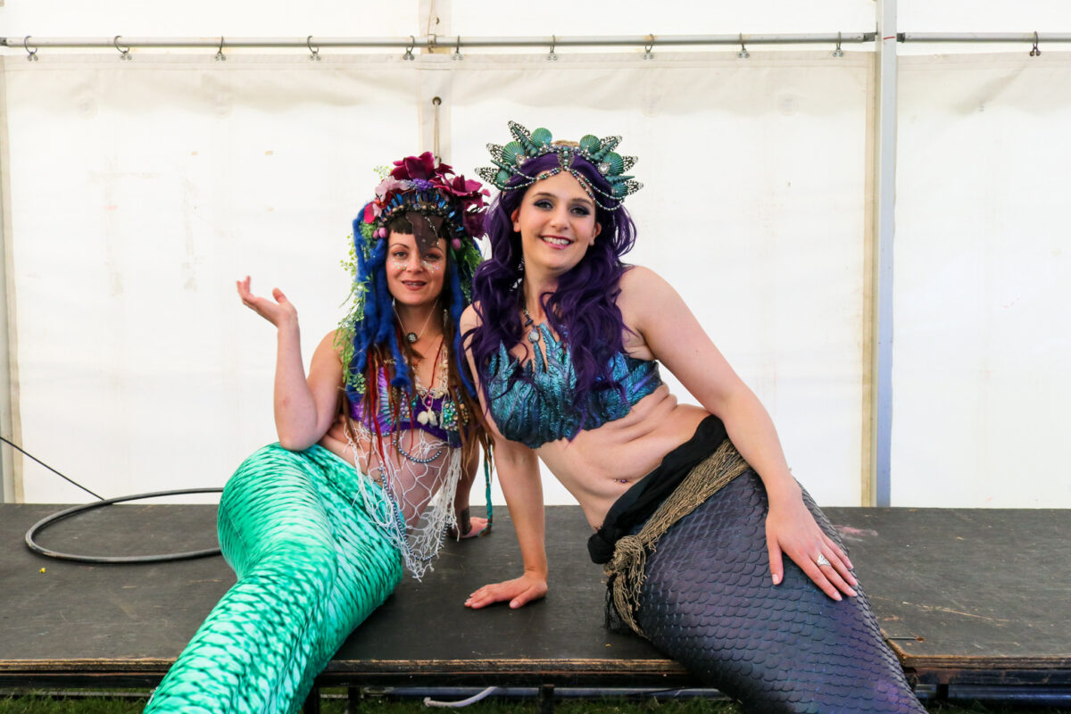 Swanage Fairy Festival singing mermaid girls