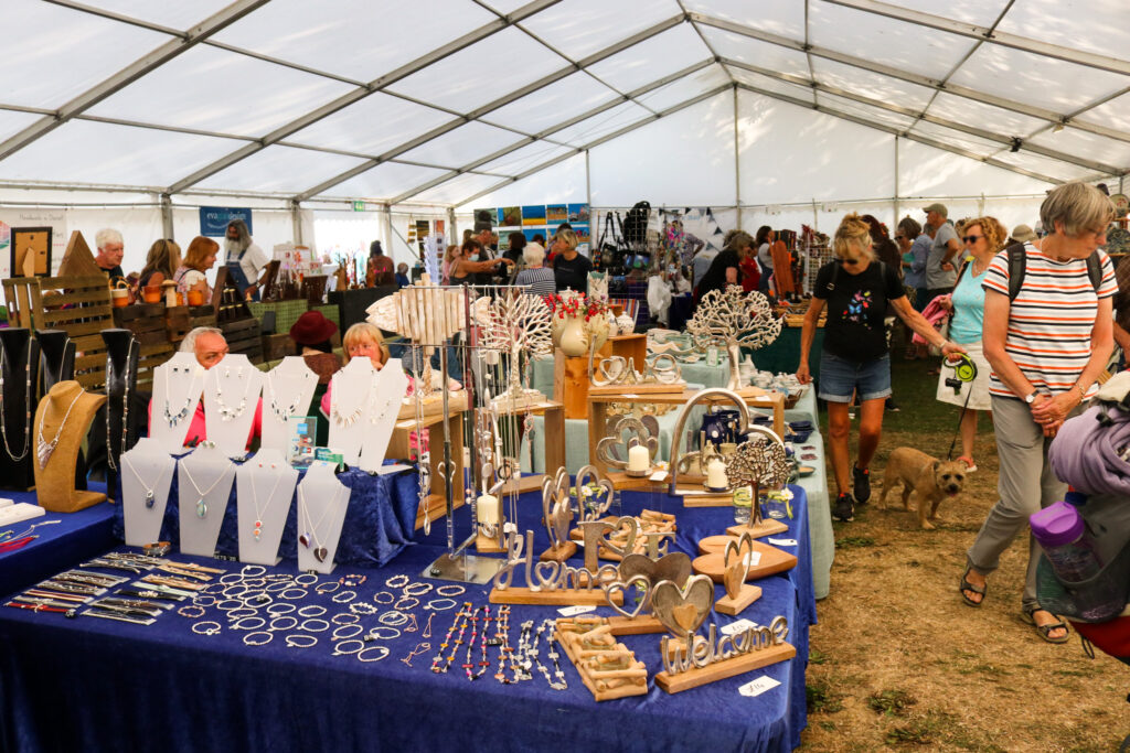 Craft fair stalls