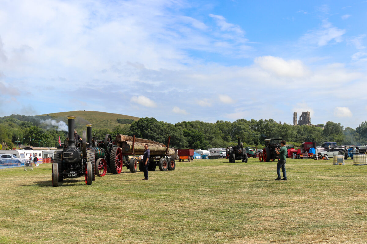 Live demonstrations at Swanage Roads to Rail showground