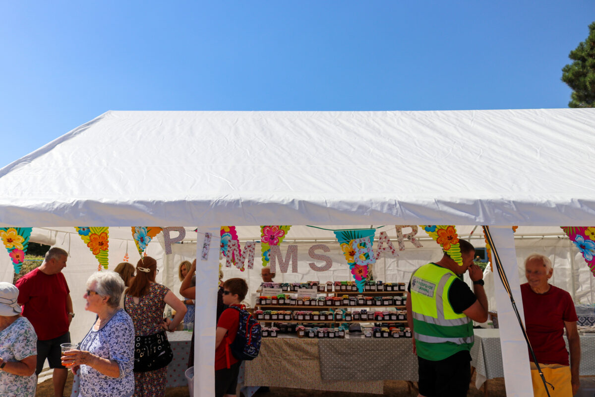 Pimm's tent at Swanage & Purbeck Rotary summer fair