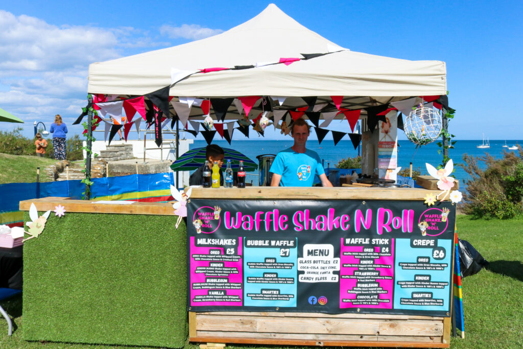 Swanage's Waffle Shake N Roll stand