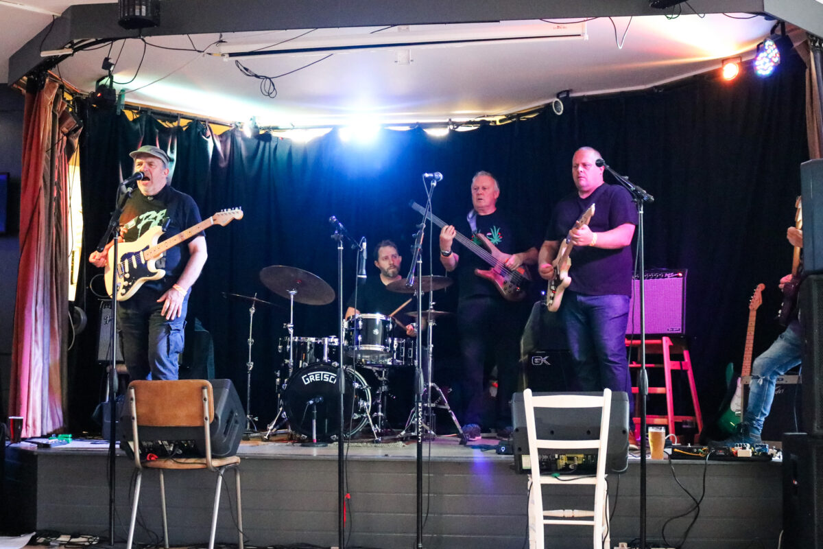 The Paul Cook Blues Band on stage in 2021
