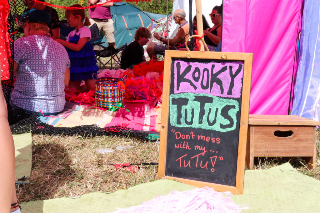 Tutu-making workshops at the Purbeck Valley Folk Festival