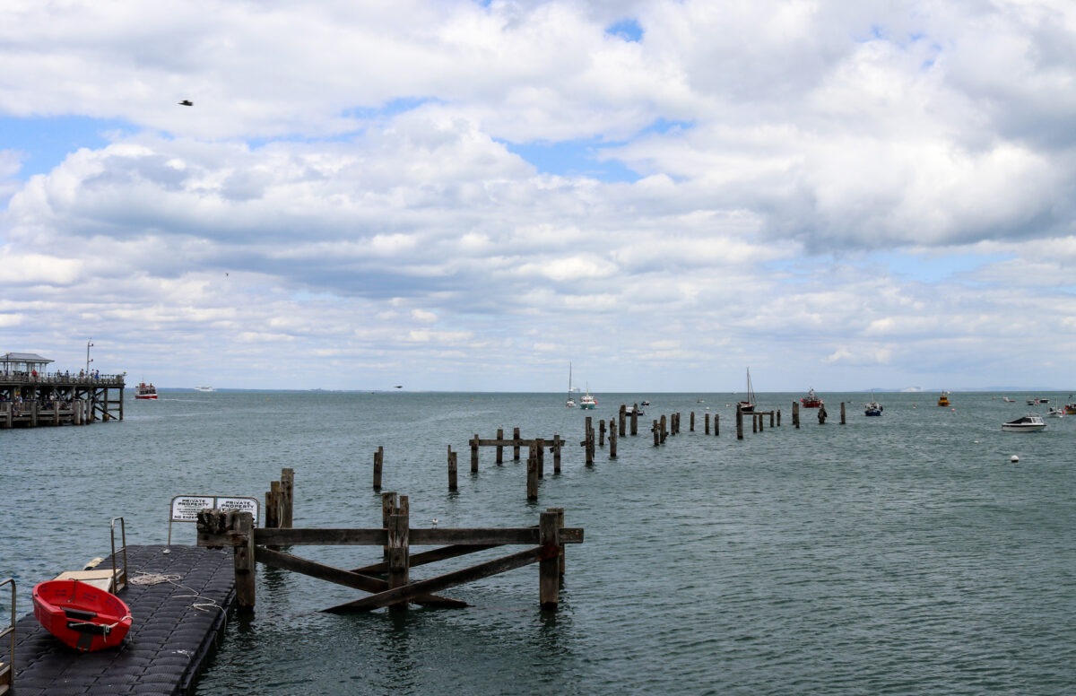 Swanage's old wooden pier