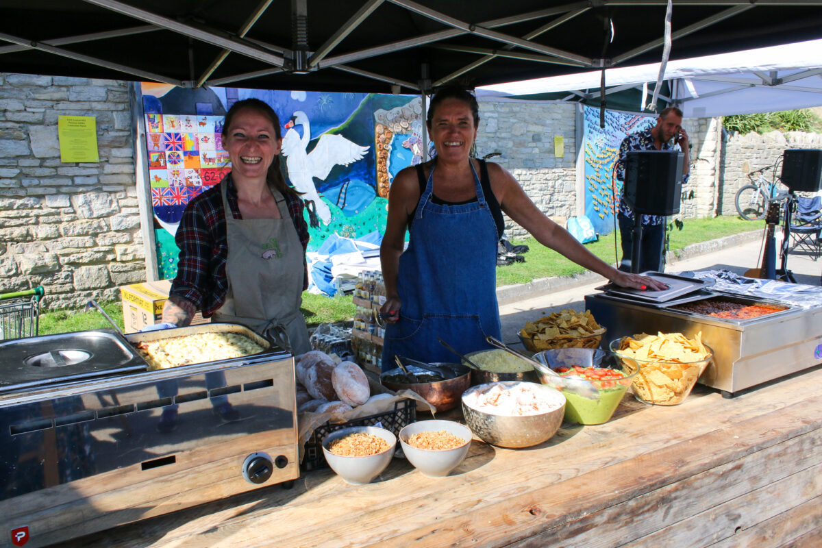 Nachos by the Salt Pig at Swanage's Planet Purbeck Festival fair