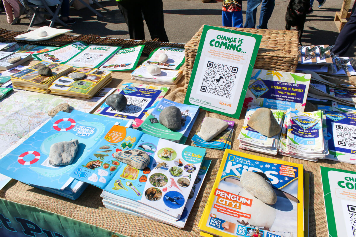 Planet Purbeck Festival information stall
