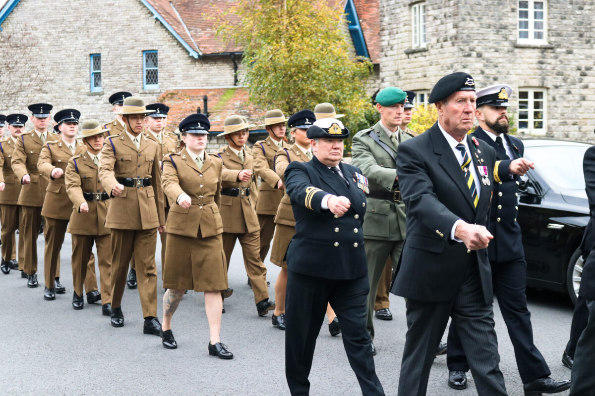 Remembrance Sunday Parade in Swanage