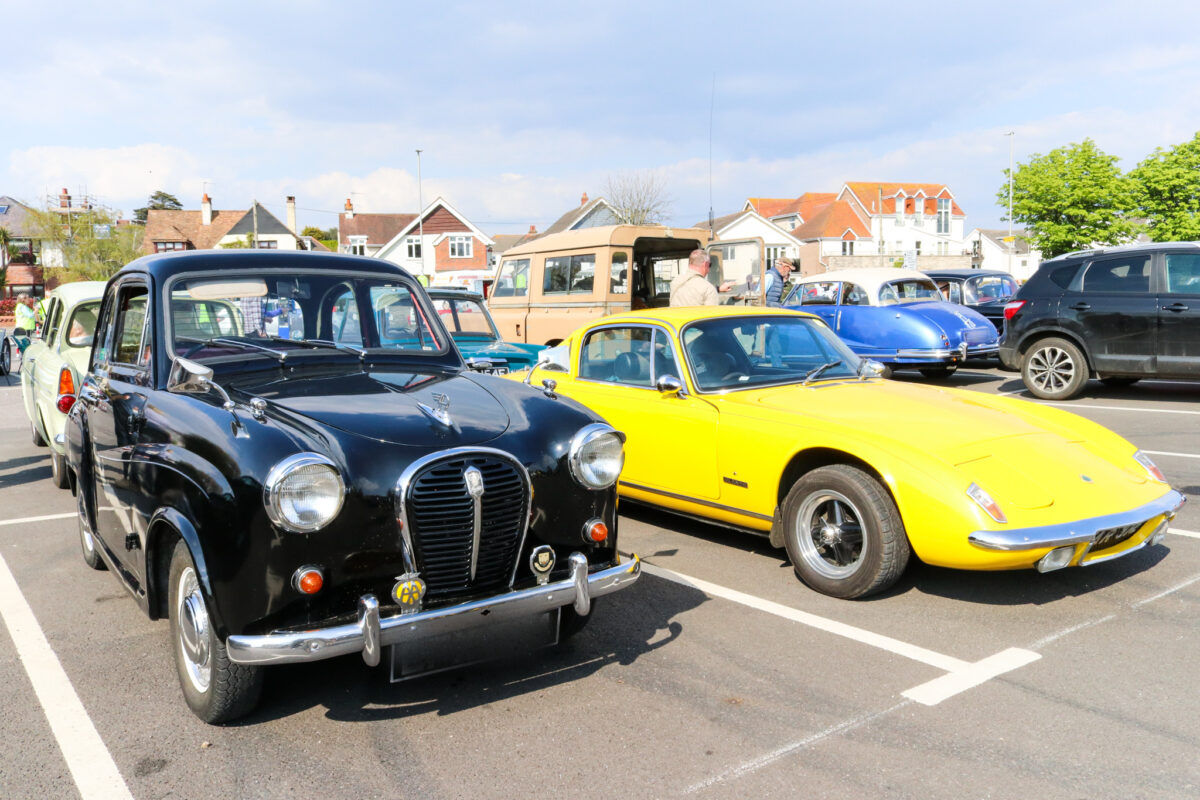 Cars on display at the Carnival Classic car show