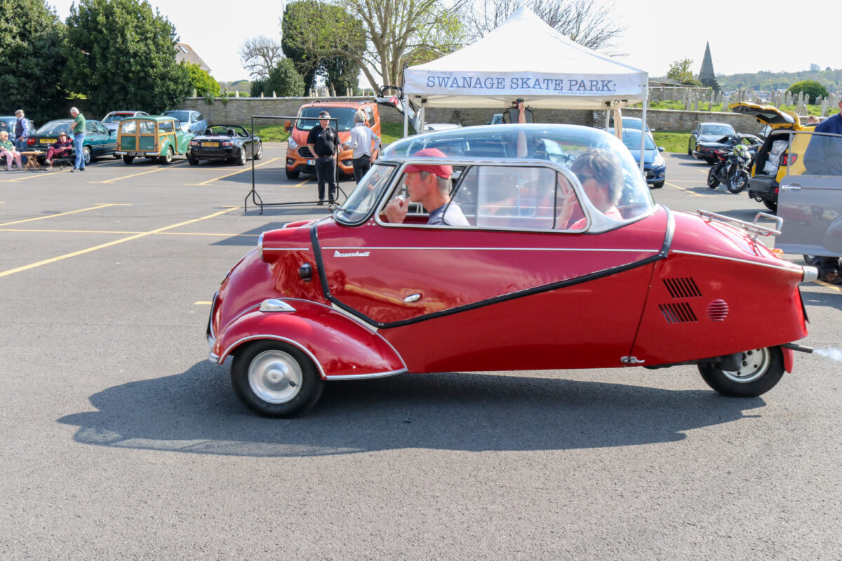 Messerschmitt Bubble car at Swanage's Carnival Classic Motor Show