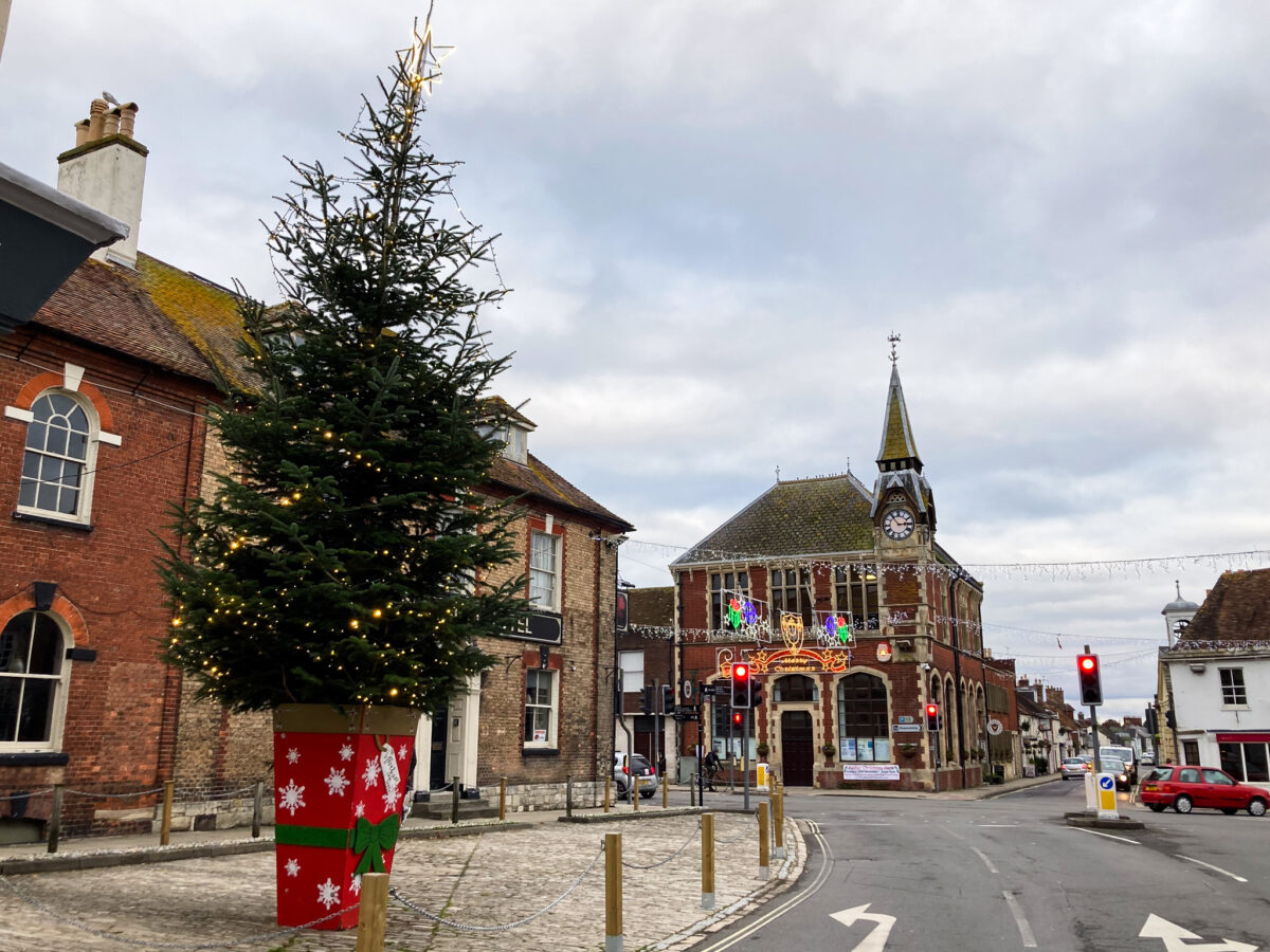 Wareham Christmas tree and lights