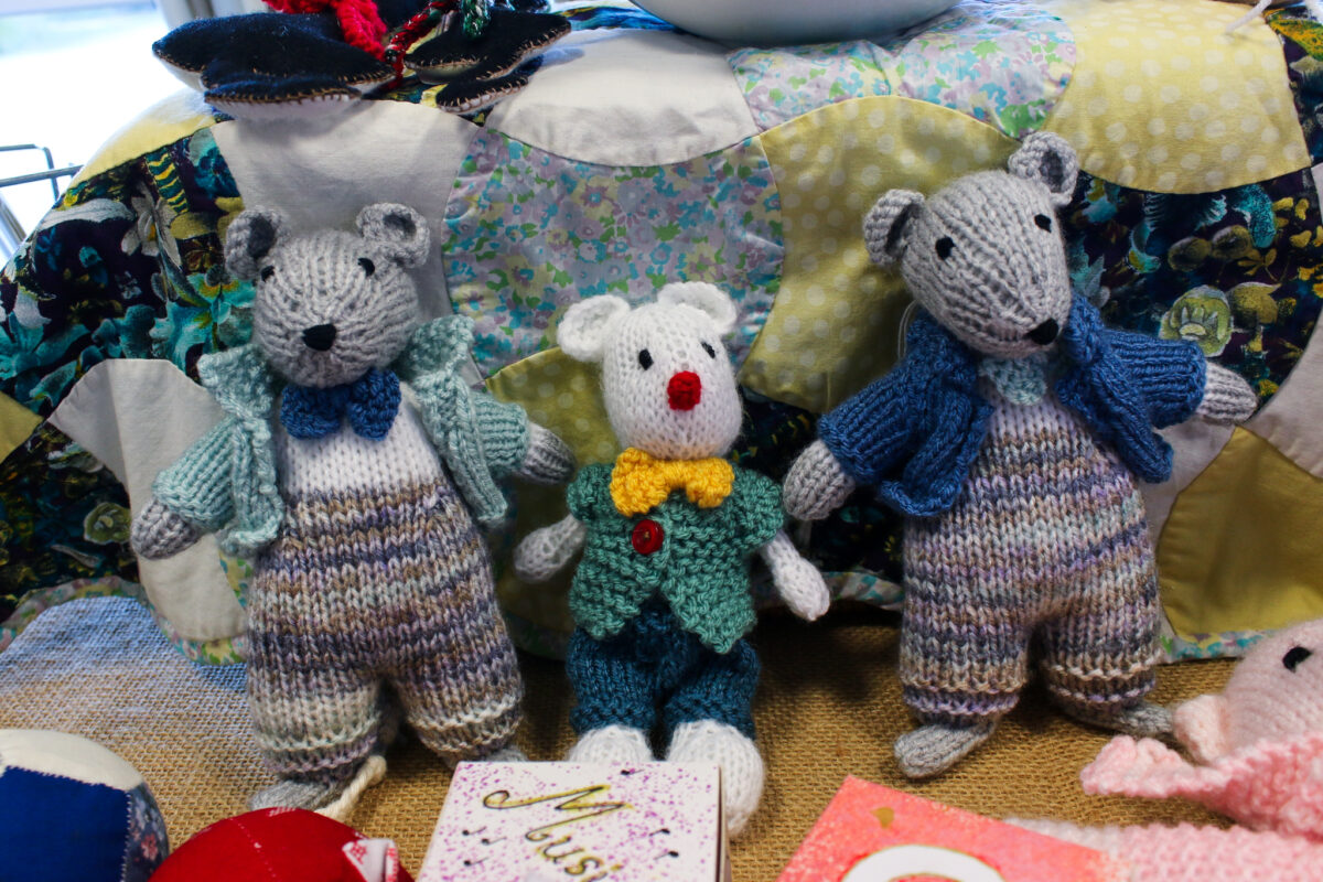 Handmade crochet mice