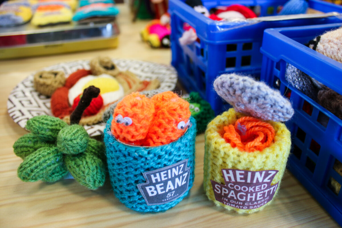 Handmade crochet food
