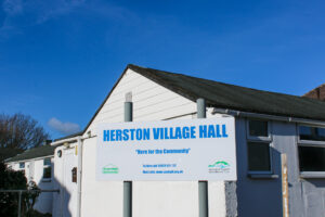 Herston village hall sign