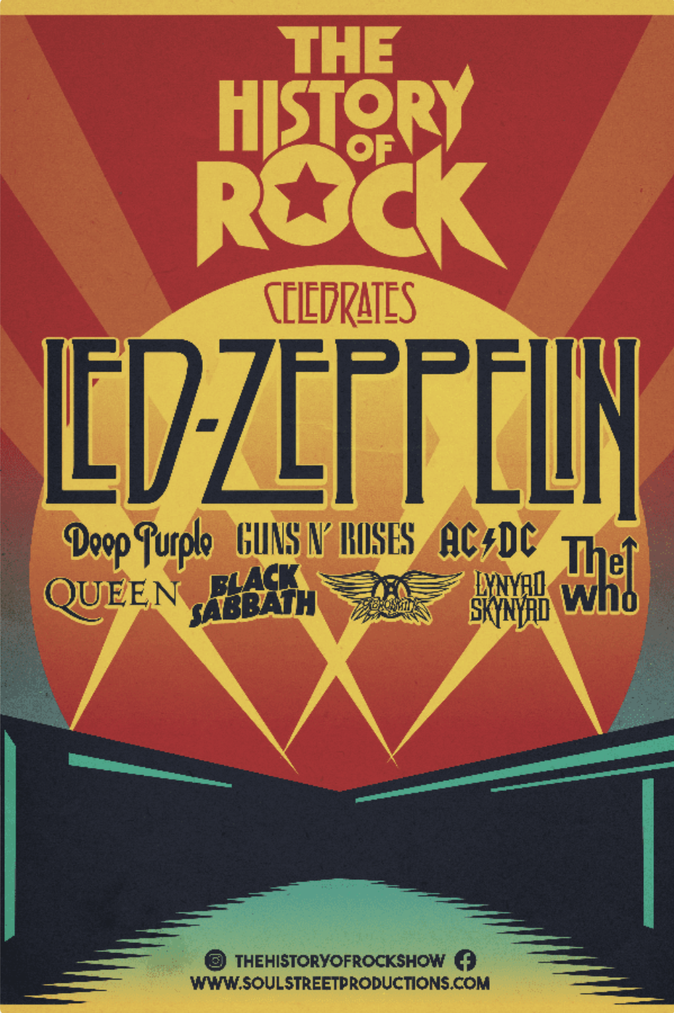 The History of Rock Led Zeppelin poster
