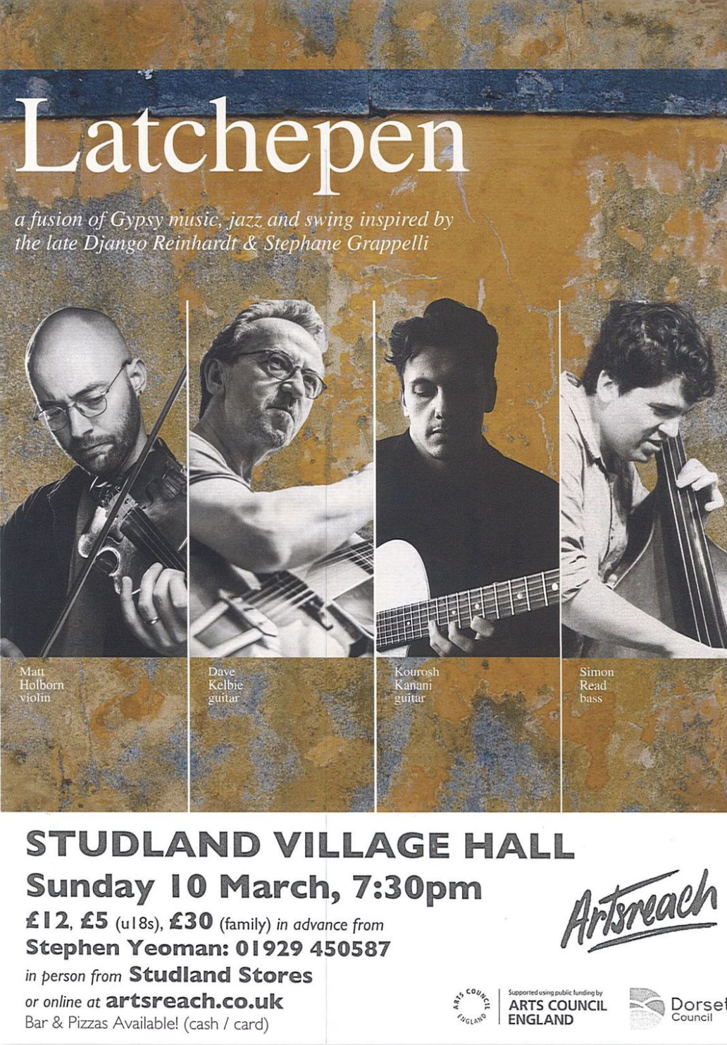 Latchepen playing in Studland poster