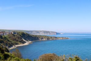 Old Harry Rocks & Peveril Point viewed from Durlston Country Park