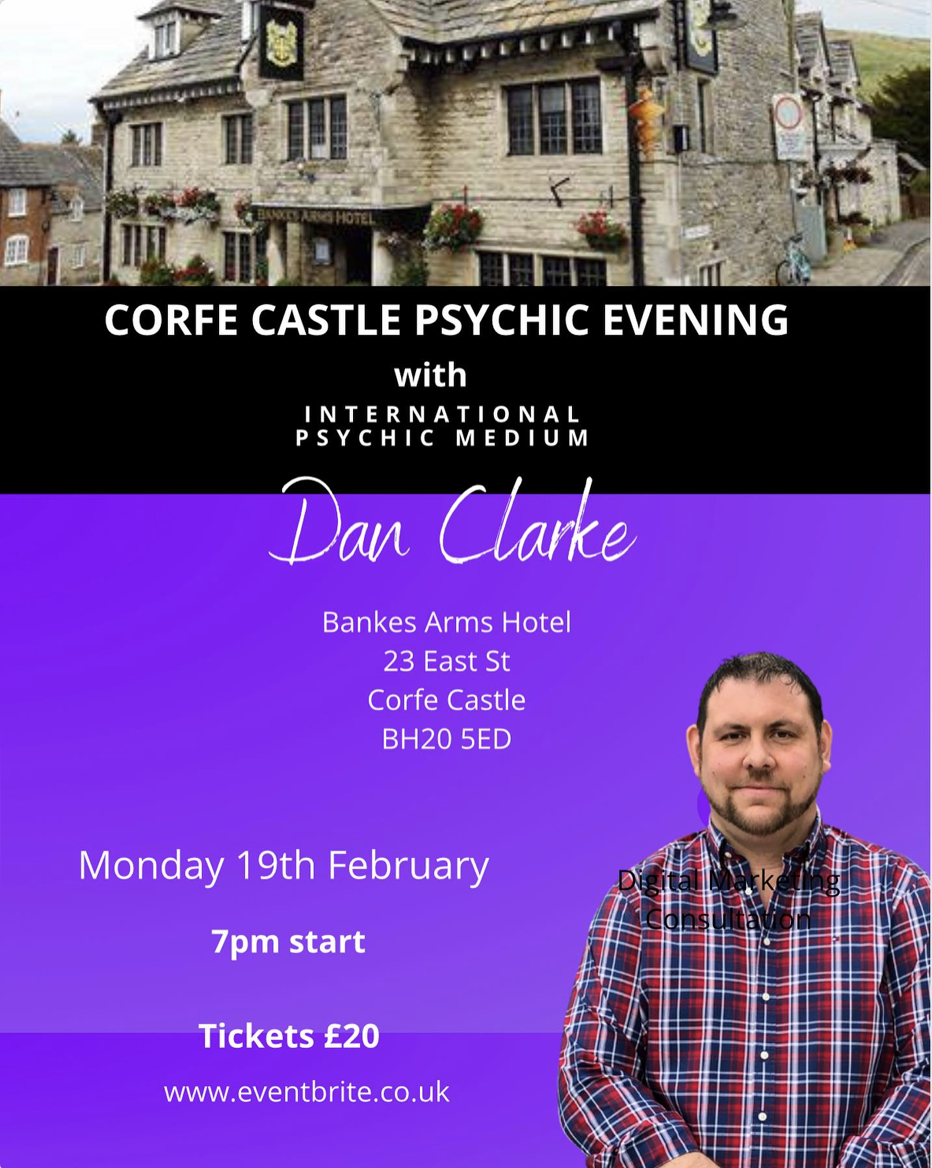 Psychic evening at The Bankes Arms in Corfe
