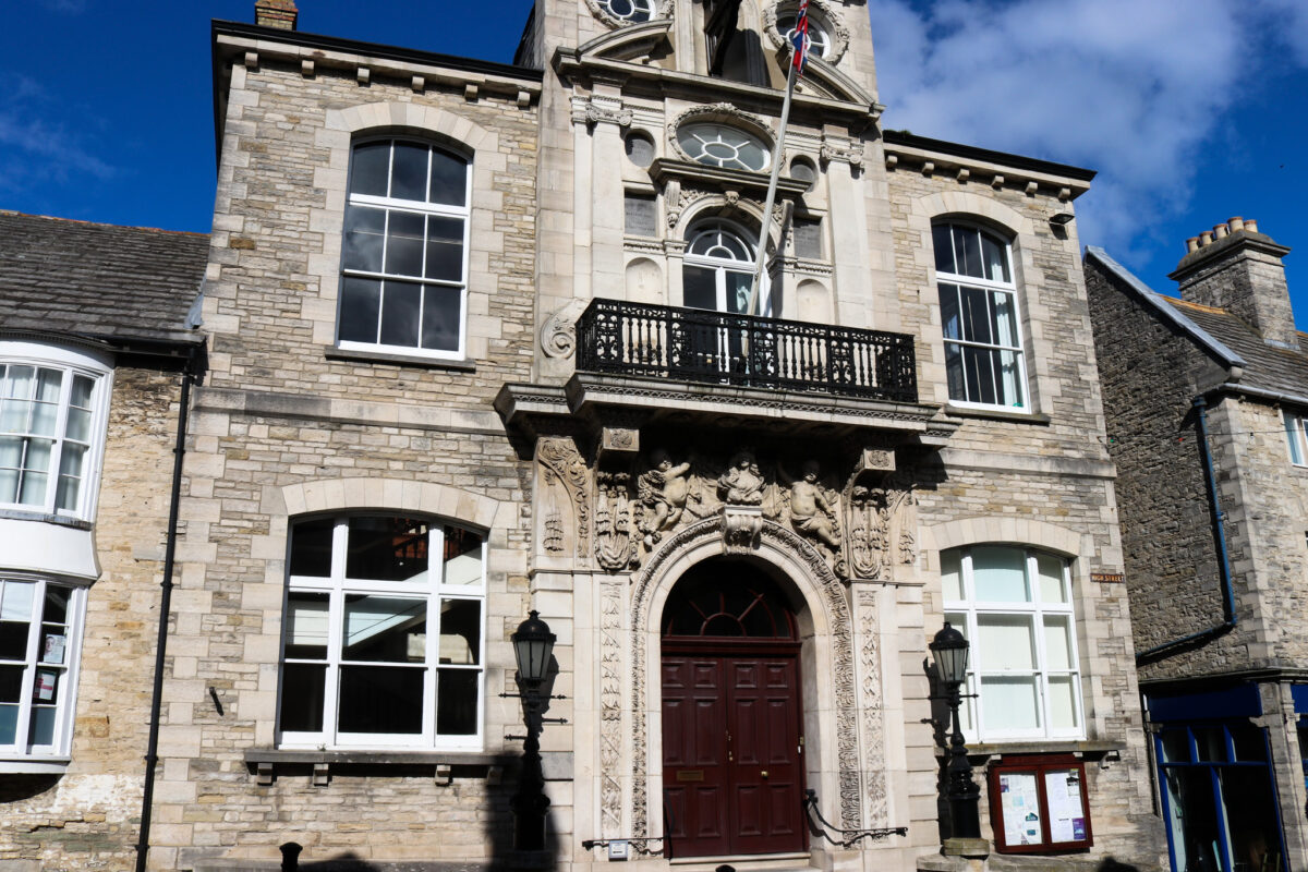 Swanage Town Hall entrace
