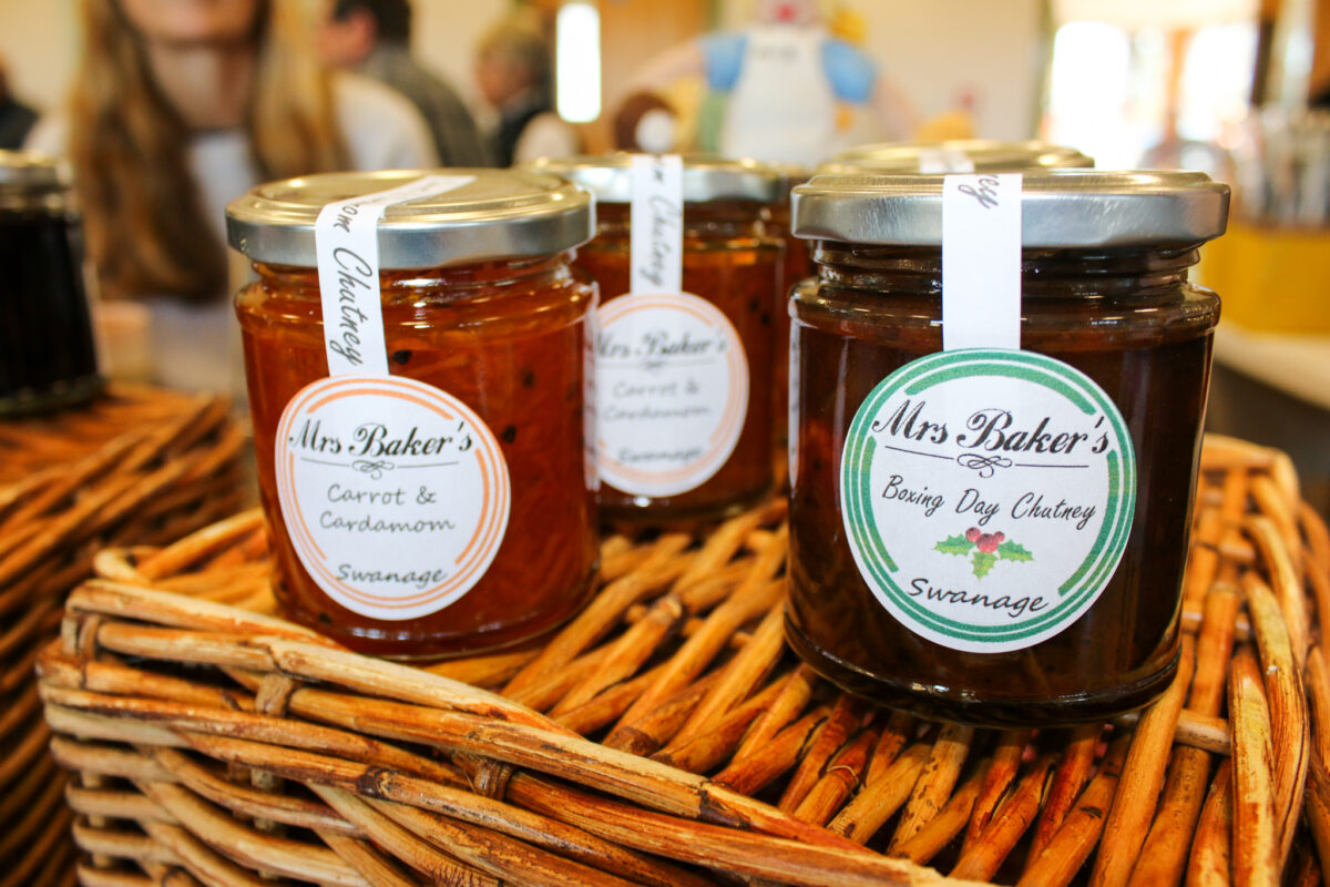 Swanage-made jams and chutneys by Mrs. Baker