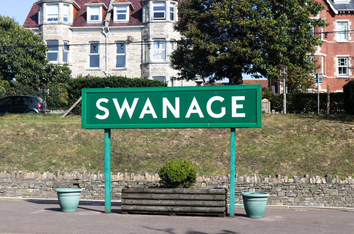 Swanage Railway Station sign
