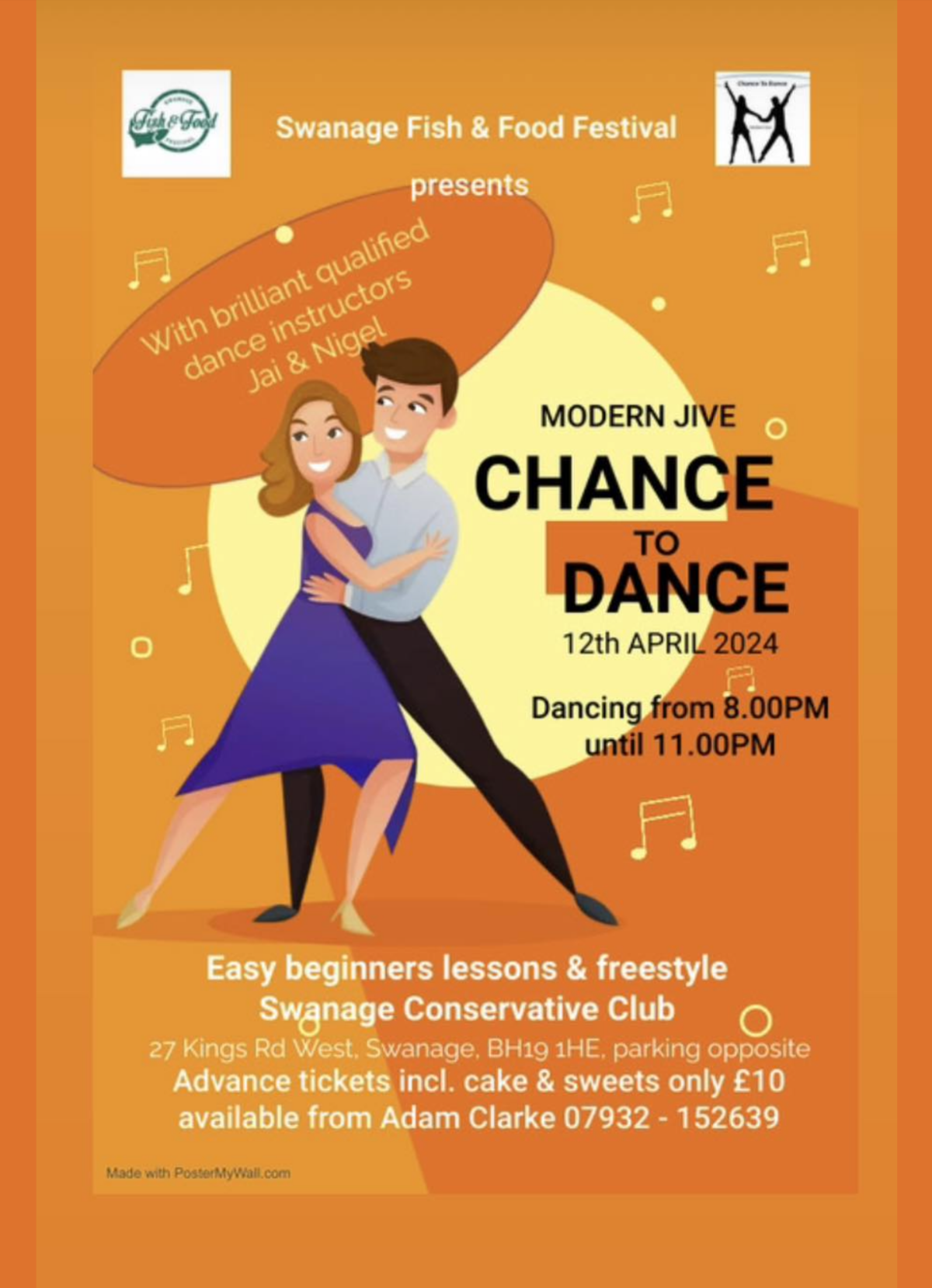 A Chance to Dance modern jive in Swanage poster