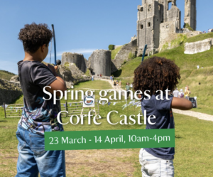 Spring Games at Corfe Castle poster