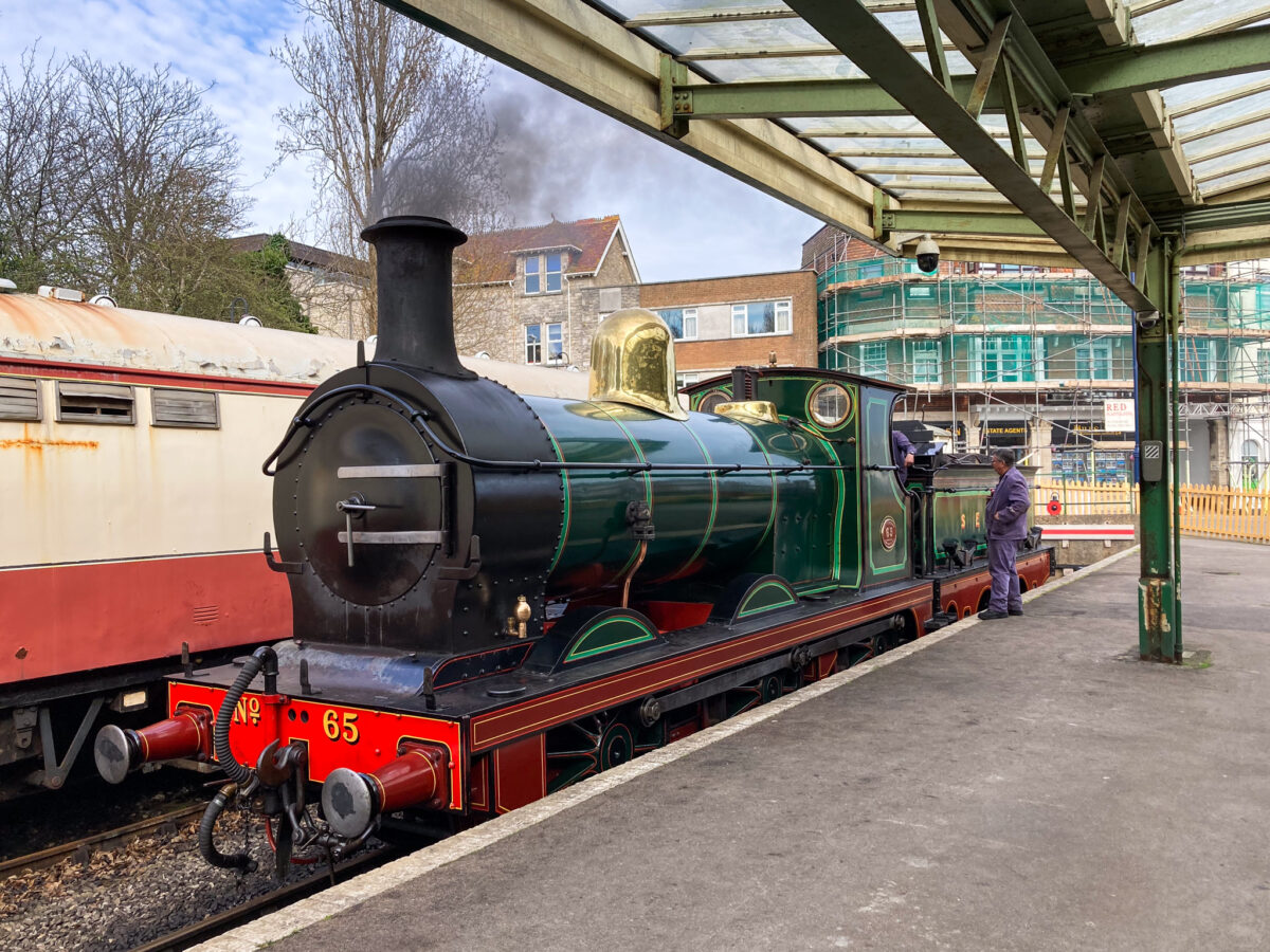 01 class No. 65 at Swanage Station