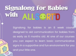 Allsort'd signalong for babies course flyer