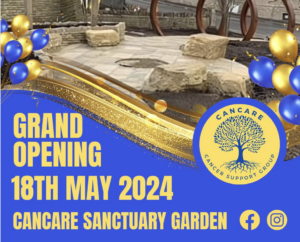 Cancare Sanctuary Garden opening poster