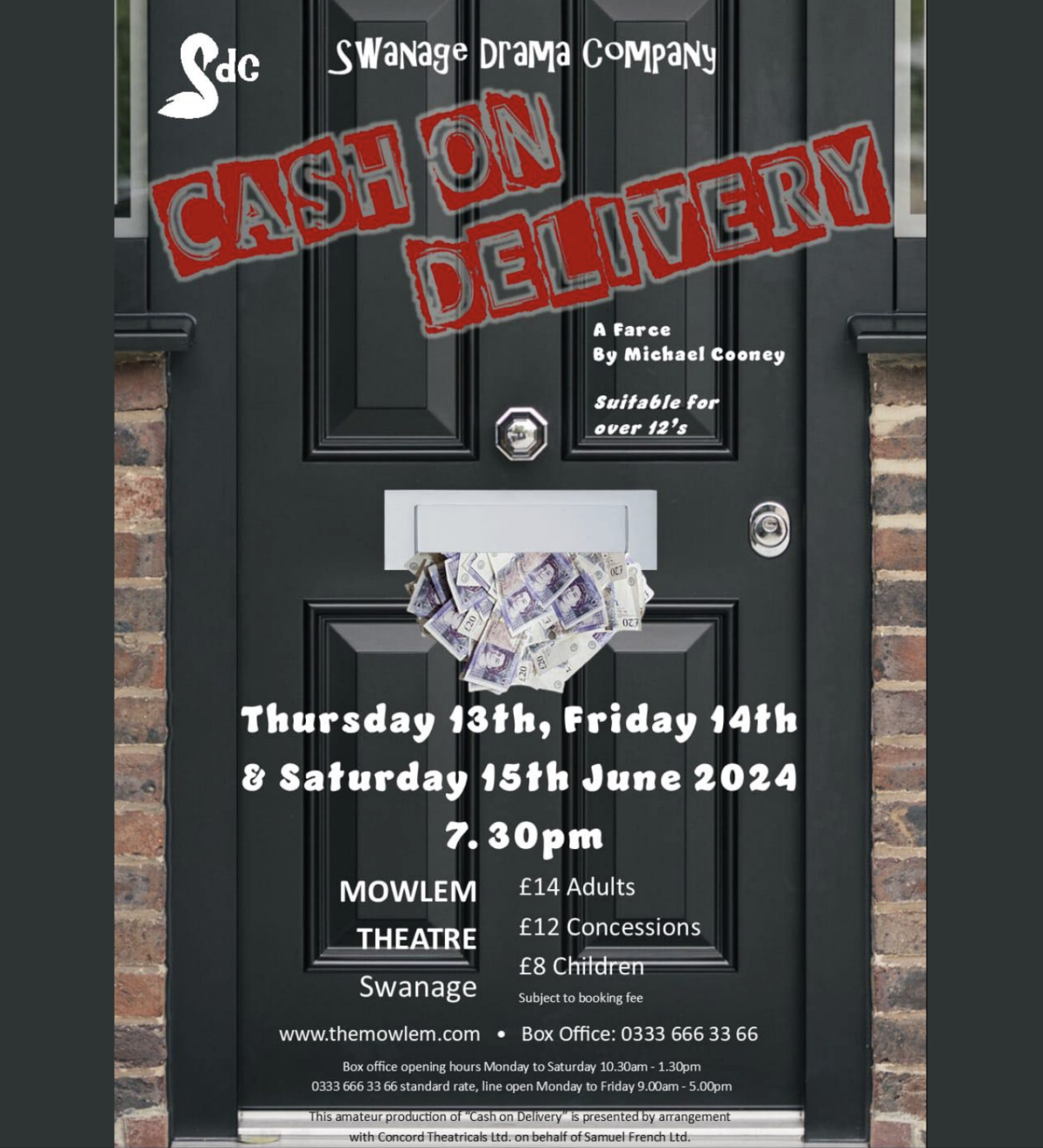 Swanage Drama Company Cash on Delivery poster
