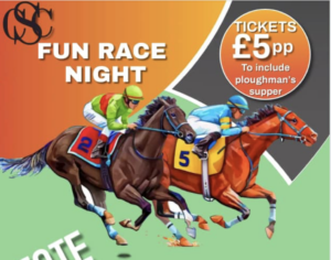 Swanage Con Club race night poster