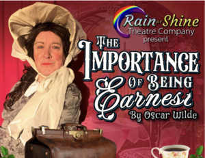 The Importance of Being Earnest outdoor theatre poster - Rain or Shine