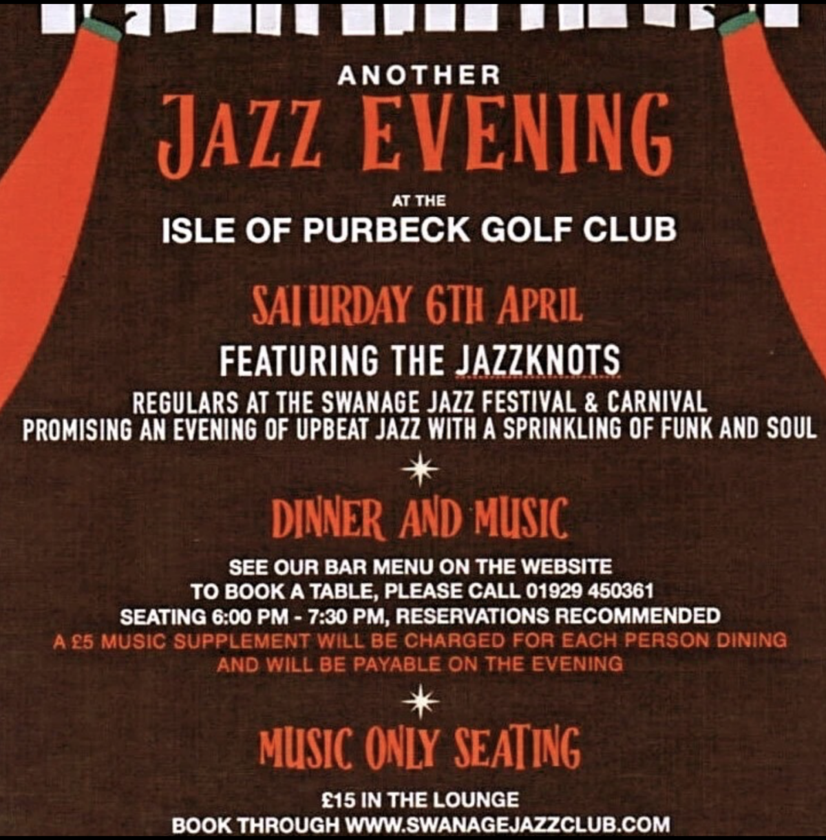 The JazzKnots at Isle of Purbeck Golf Club poster