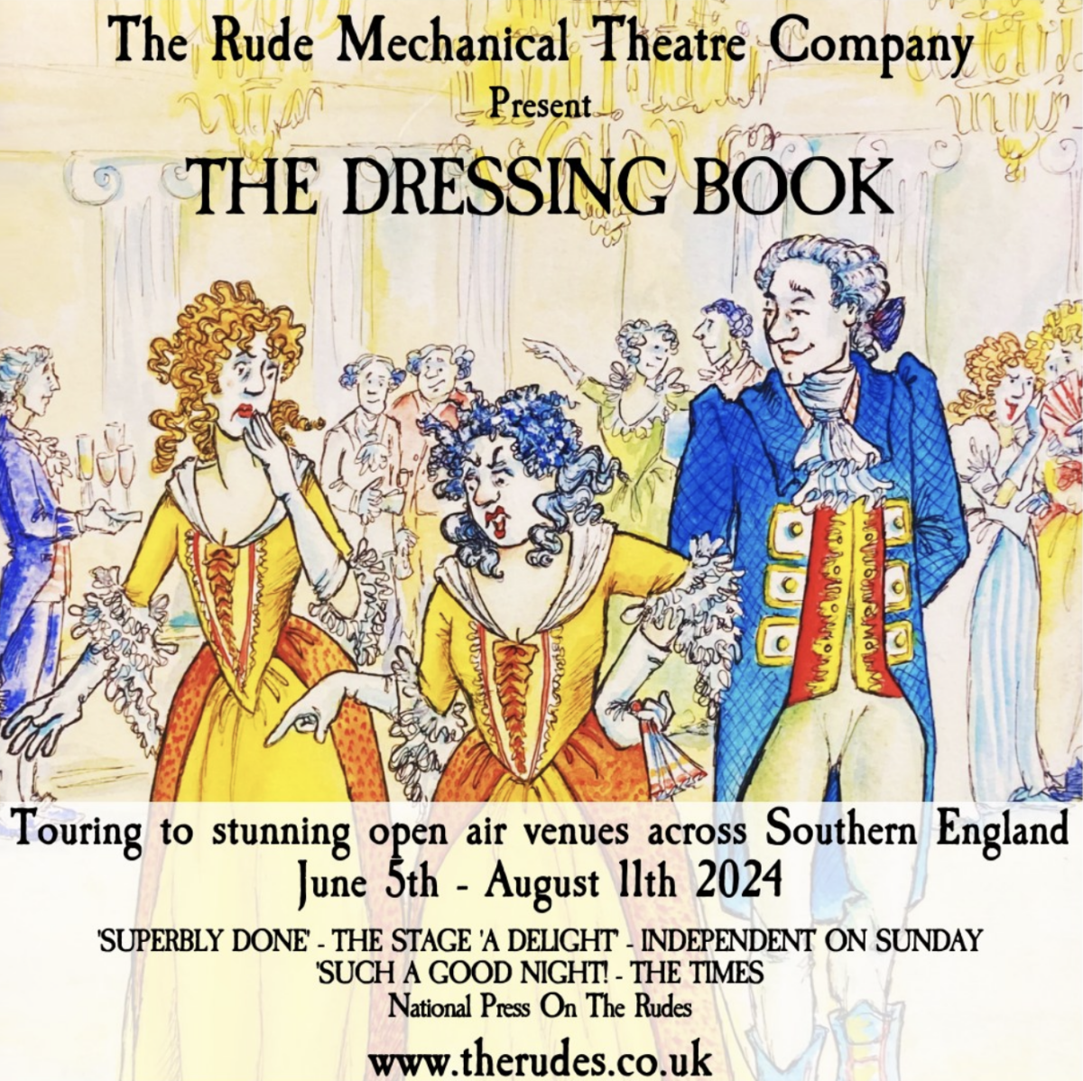 The Dressing Book flyer - The Rude Mechanical Theatre Company